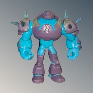 Articulating Playmates Ben 10 Shock Rock DNA Energy Alien Action Figure 5” B21